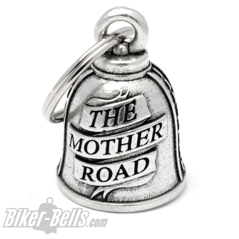 Route 66 Biker-Bell The Mother Road Motorrad Glücksbringer Geschenk Biker Glocke